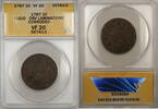 USA Fugio   1c Coin ANACS VF-20 Details Corroded Obverse Laminations Large Cent 1787 ANACS VF-20 Details Corroded