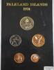 Weltmünzen Falkland Islands Proof Set - 5 Gem Coins in Holder -