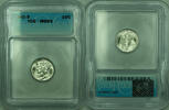 USA Dime 1945-S Mercury Silver 10c Coin ICG MS-65 (LLL) -