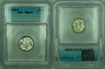 USA Dime 1945-S Mercury Silver 10c Coin ICG MS-65 (MMM) -