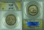 USA Pilgrim Commemorative Silver Half 50c Coin ANACS AU-58 Toned (39) -