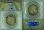 USA Half Dollar Huguenot Commemorative Silver 50c Coin ANACS EF-45 (39) -