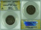 USA Large Cent Braided Hair ANACS VG-8 Details Corroded-Acid Treated (42) -