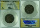 USA Large Cent Braided Hair ANACS VG-8 Details Corroded (42) -