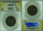 USA Large Cent Braided Hair ANACS GOOD-6 Details Corroded (42) -