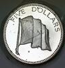 Weltmünzen Sterling Bahamas $5 Silver Proof Flag Coin - No Box or COA -