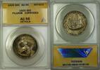 USA Half Dollar Pilgrim Commem Silver 50c Coin ANACS AU-55 Details Corroded -