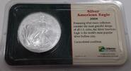 Bullion American Silver Eagle $1 1 Oz Troy .999 in Littleton Clear Plastic Case -