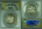 USA Half Dollar Alabama Commemorative Silver Coin ANACS AU-50 Details-Cleaned -
