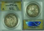 USA Dollar Lafayette Commemorative Silver ANACS AU-55 Details Cleaned -