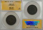 USA Large Cent 1827 1c Coin ANACS VG 10 Very Good Details Corroded (B) V... 46,87 EUR  plus 21,32 EUR verzending