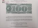 Banknoten 1890 $ BEP Souvenir Card FUN 1983 back $100 TN Watermelon Show Cancel B59 -
