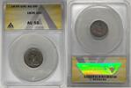 USA Dime Seated Liberty Coin Toned ANACS AU 55 -
