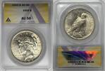 USA Dollar Peace Silver Coin ANACS AU 50 -