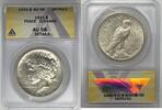 USA Dollar Peace Silver Coin ANACS AU 58 Details Cleaned -