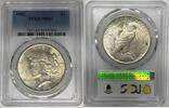 USA Dollar Peace Silver Coin PCGS MS 63 (11) B -