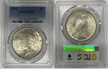 USA Dollar Peace Silver Coin PCGS MS 63 (11) C -