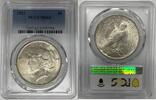 USA Dollar Peace Silver Coin PCGS MS 63 (11) H -