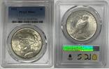 USA Dollar Peace Silver Coin PCGS MS 63 (11) i -