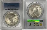 USA Dollar Peace Silver Coin PCGS MS 63 Looks Better (11) M -