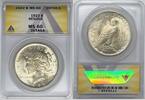 USA Dollar Peace Silver ANACS MS 60 Details Residue (A) -