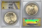 USA Dollar Peace Silver ANACS MS 60 Details Residue (B) -
