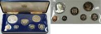 Weltmünzen Sterling Franklin Mint Jamaica Proof Set with Silver .925 5$ Coin in Box -