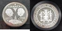 Weltmünzen Jamaica $10 Proof .925 10th Anniv. Coin in Orig. RCM Case May Have Toning -