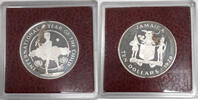 Weltmünzen Jamaica $10 Proof .925 Int'l Year of The Child Coin in Original Case -