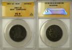 USA Draped Bust   1c Coin ANACS VG-8 Details Bent - Corroded Rotated Reverse Cent 1807 ANACS VG 8 Bent - Corroded Details Rotated Reverse