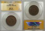 USA Large Cent 1C Coin ANACS GD 6 Details Obverse Tooled -
