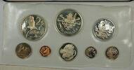 Weltmünzen 1 $2 $ Cayman Islands 8 Coin Proof Set- $ 5- w/Box From the RCM -