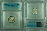 USA Dime Mercury Silver 10c Coin ICG MS-65 Toned (B) -