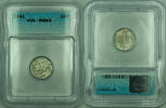 USA Dime Mercury Silver 10c Coin ICG MS-65 Toned (C) -