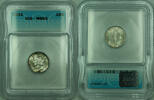 USA Dime Mercury Silver 10c Coin ICG MS-65 Toned (Looks Full Bands FB) (F) -