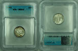 USA Dime Mercury Silver 10c Coin ICG MS-65 Toned (Looks Full Bands FB) (G) -