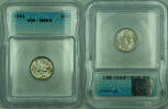 USA Dime Mercury Silver 10c Coin ICG MS-65 Toned (Looks Full Bands FB) (N) -
