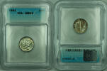 USA Dime Mercury Silver 10c Coin ICG MS-65 Toned (O) -