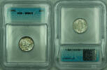 USA Dime Mercury Silver 10c Coin ICG MS-65 Toned (P) -