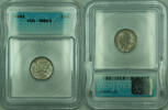 USA Dime Mercury Silver 10c Coin ICG MS-65 Toned (T) -