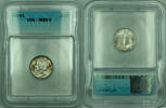 USA Dime Mercury Silver 10c Coin ICG MS-65 Toned (U) -