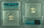 USA Dime 1941-D Mercury Silver 10c Coin ICG MS-64 Full Bands FB Better (B) -