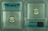 USA Dime 1941-S Mercury Silver 10c Coin ICG MS-64 Full Bands FB (A) -