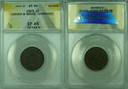 Weltmünzen 1 Cent 1C Danish West Indies ANACS EF-45 Details Corroded Coin KM#44 -
