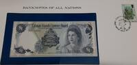 Banknoten One Dollar Cayman Islands Banknote Crisp Uncirculated in Stamped Envelope -