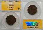 USA Large Cent 1c Coin ANACS VG 10 Details Cleaned -