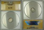 Weltmünzen 1 1/2 Pence Great Britain 1.50P Silver Coin ANACS AU-55 -