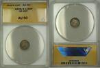 Weltmünzen 1 1/2 Pence 1835/4 Overdate Great Britain 1.50P Silver Coin ANACS AU-50 -