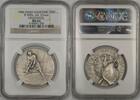 Exonumia Neuchatel Switzerland Silver Swiss Shooting Fest   R-990a NGC MS-62 Medal 1906 NGC MS-62