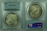 USA Peace Silver Dollar   PCGS MS-62 Looks Undergraded; Toned (36) K $1 Coin 1922 PCGS MS-62